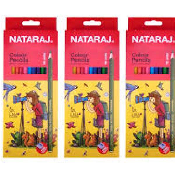 NATRAJ 12 COLOUR PENCIL BOX